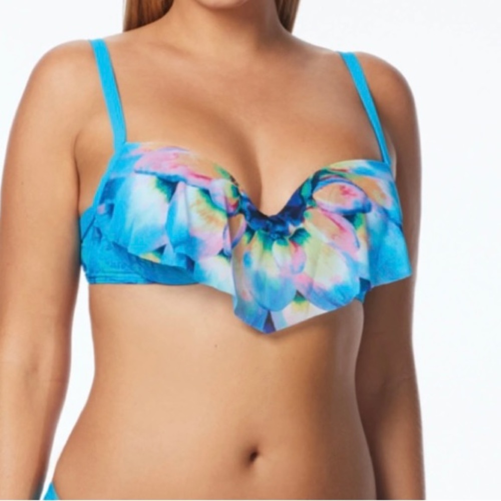 NWT Coco Reef Silent Bloom Scarf Underwire‎ Bikini Top